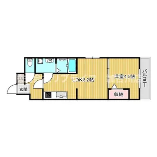アーバンコート加古川【1階】の間取り