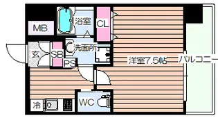 プライマル新大阪【5階】の間取り