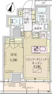 パークアクシス赤坂見附【12階】の間取り