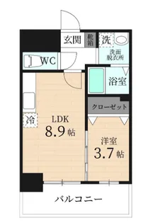 GRANDEUR住吉弐番館【12階】の間取り
