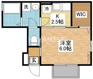フォンティーヌ若葉【2階】の間取り