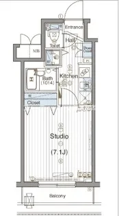 グランド・ガーラ神田【13階】の間取り