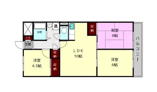 グレースコート大宮【4階】の間取り