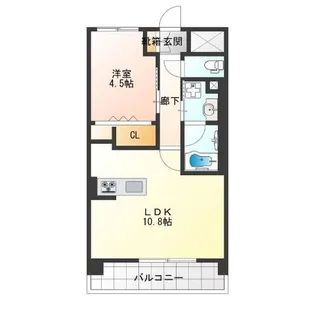 ラ リヴィエール【7階】の間取り