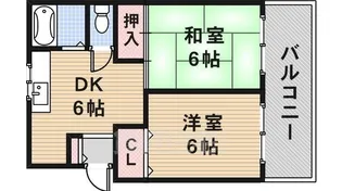第一伏田マンション【1階】の間取り