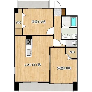 ブロンズ御船【8階】の間取り