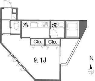 オーピュール恋ヶ窪【2階】の間取り