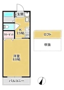 ハイムメヌエット【2階】の間取り