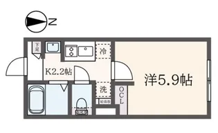 a LATO FUDOMAE【2階】の間取り