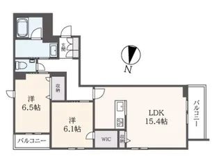 ホクレア分倍河原【2階】の間取り
