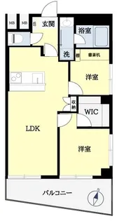 リバーハイツ長者町【4階】の間取り