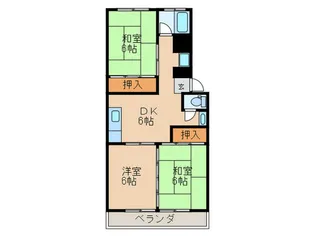 第1白水ビル【2階】の間取り