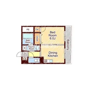 エクセル50【5階】の間取り