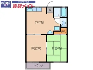 アメニティハイツ【2階】の間取り