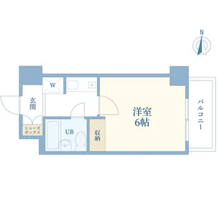 スカイコート鷺沼【6階】の間取り