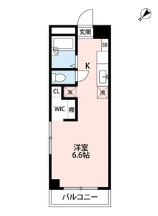 エスポワール黒髪【4階】の間取り