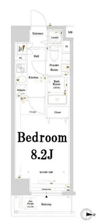 アクサス東京イーストガーデン【1階】の間取り