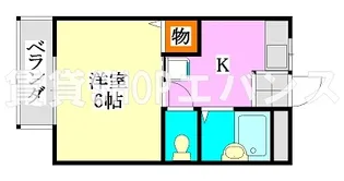 シティハイツヒロセB【2階】の間取り