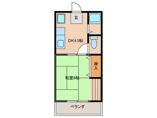 ハイツ KTY【1階】の間取り