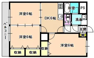 ガーデンハイム樗1番館【5階】の間取り