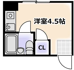 西今川728ハイツ【1階】の間取り