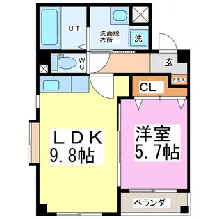 シンフォニー【4階】の間取り