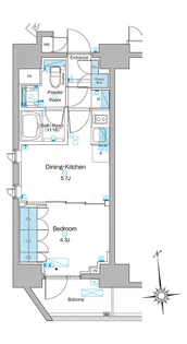 ブラウ東上野【14階】の間取り