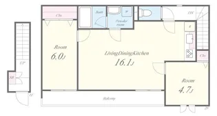 セントレ クレール【2階】の間取り