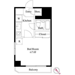 SSビル池尻【3階】の間取り