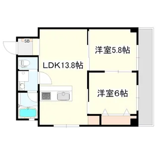 ハイツタナカ【3階】の間取り