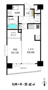 グランアビテ四谷三丁目ステーションフロント【3階】の間取り