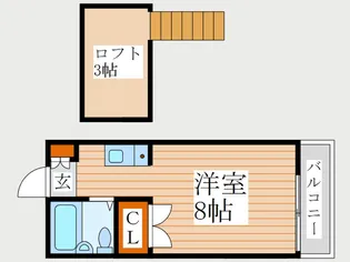 ドウエル田無【2階】の間取り