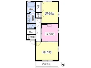 ラ・ボヌール【1階】の間取り
