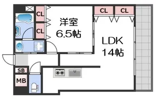 CITY SPIRE幸町【10階】の間取り