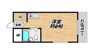 プロスピリティー住吉【4階】の間取り