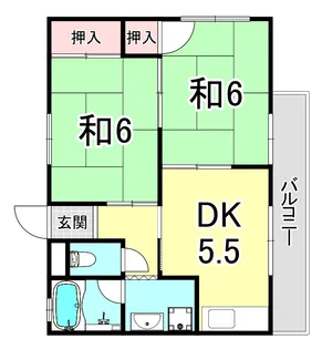明神マンション3号【2階】の間取り