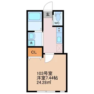 ライズ八千代台【1階】の間取り