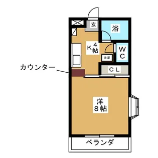 クリームハイツ【2階】の間取り