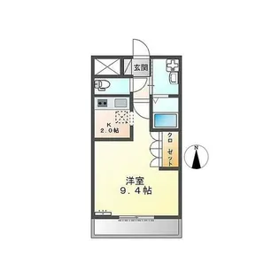 ベルクレストK【2階】の間取り