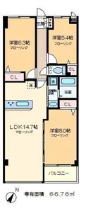 Artisan平井 ~アルティザン~【3階】の間取り