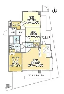 スターロワイヤル調布【1階】の間取り