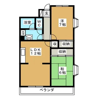 第3仲町マンション【1階】の間取り