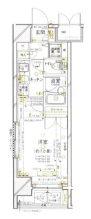 パレステュディオ神田神保町【6階】の間取り