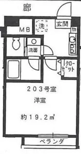 エコー東中野【2階】の間取り