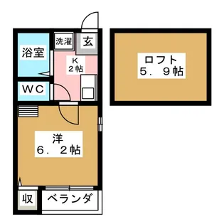 エーフラッツ尾頭橋【1階】の間取り