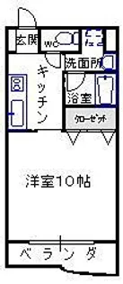 正気屋ハイツS【2階】の間取り
