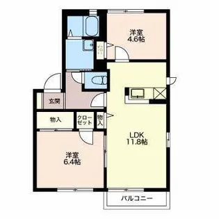 アブニール A【2階】の間取り