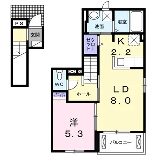 リバーサイド川崎大師VI【2階】の間取り