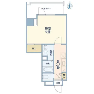 北原シティコープ【7階】の間取り