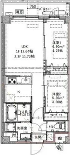 GENOVIA六町【2階】の間取り